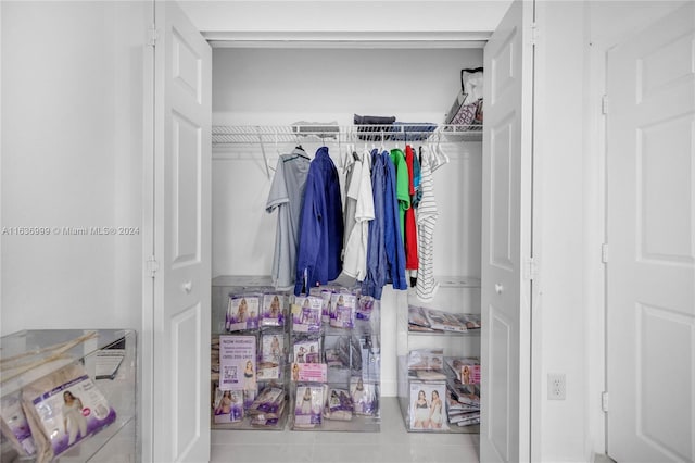 view of closet