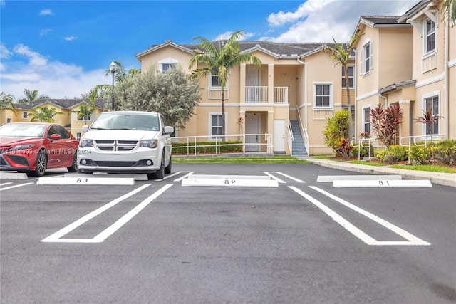 view of parking / parking lot