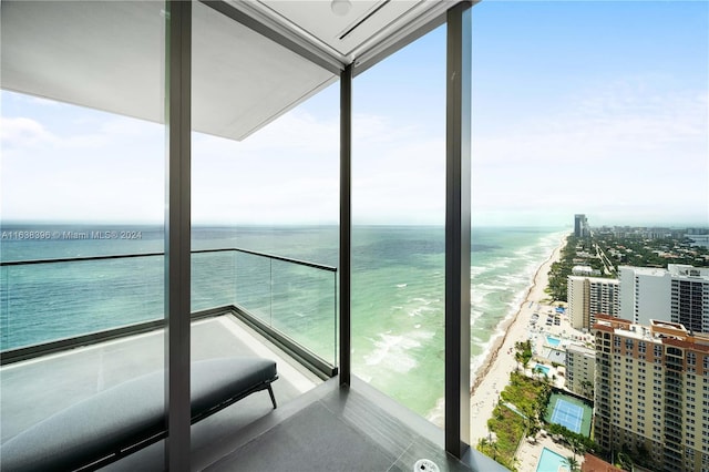 2000 S Ocean Dr Unit 31B, Hallandale Beach, FL 33009 - balcony featuring view of water and beach