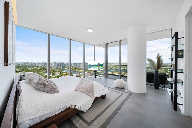 2000 S Ocean Dr Unit 31B, Hallandale Beach, FL 33009 - bedroom with expansive windows and a city view