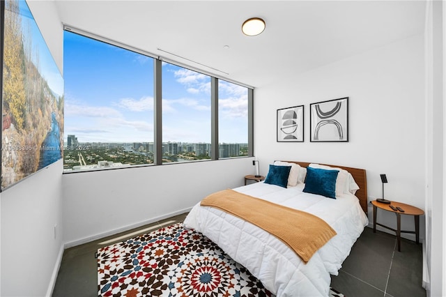 view of tiled bedroom