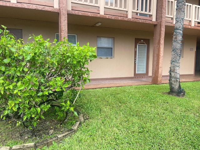 exterior space with a balcony