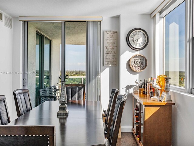 view of dining area