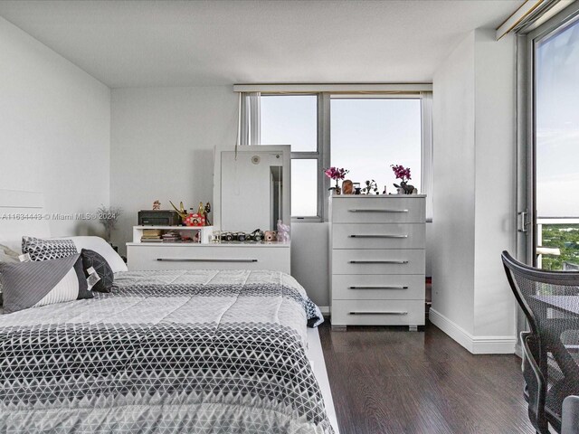 bedroom featuring hardwood / wood-style flooring