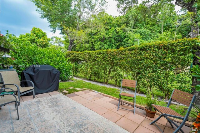 view of patio with grilling area