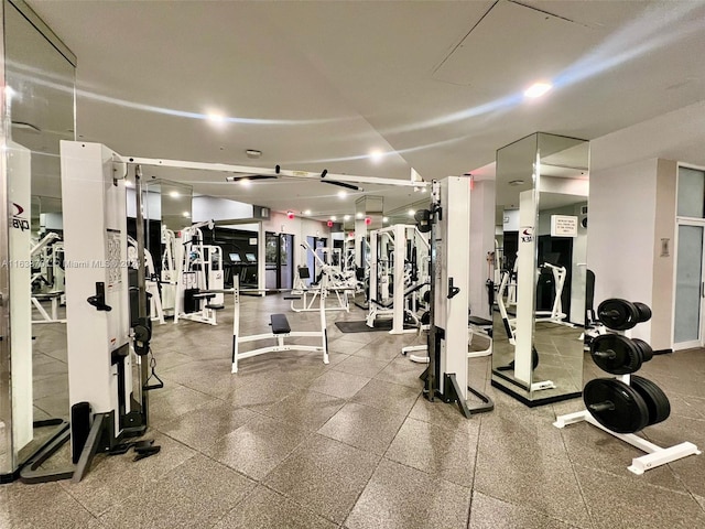 view of exercise room