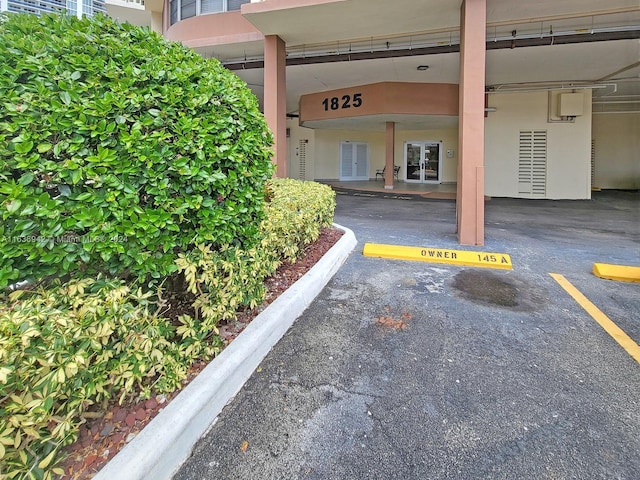 1825 S Ocean Dr Unit 206, Hallandale Beach, FL 33009 - property entrance with french doors and covered parking