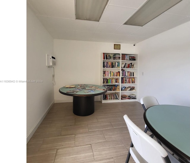 1825 S Ocean Dr Unit 206, Hallandale Beach, FL 33009 - dining area featuring attic access and baseboards