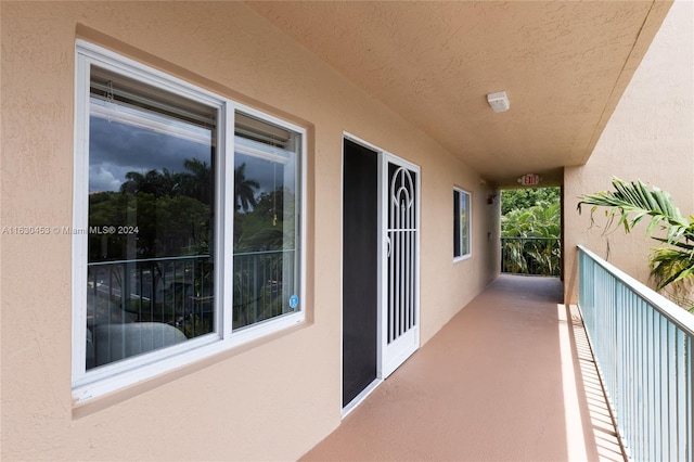 view of balcony