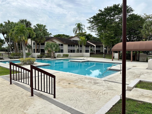 view of pool with a patio area