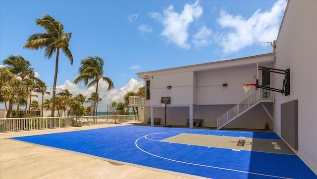 view of basketball court