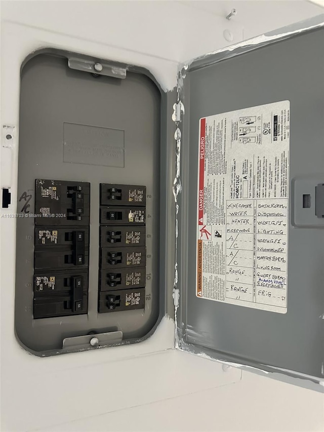 utility room featuring electric panel