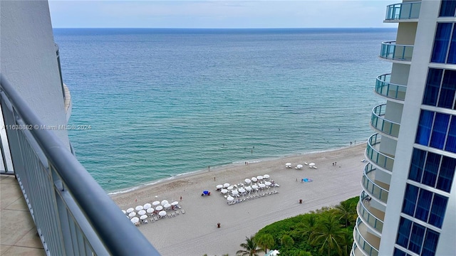 water view with a beach view