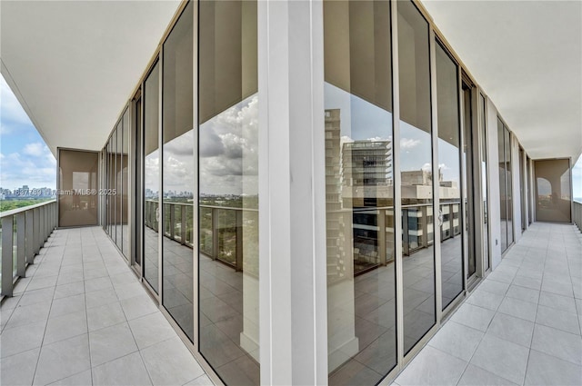 balcony featuring a city view