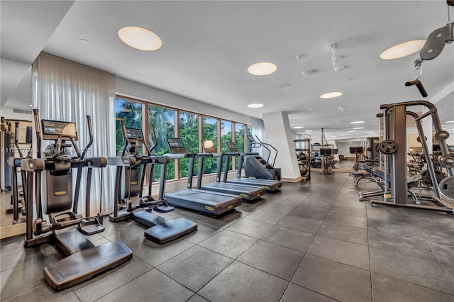 view of gym