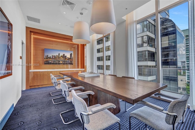 office featuring visible vents