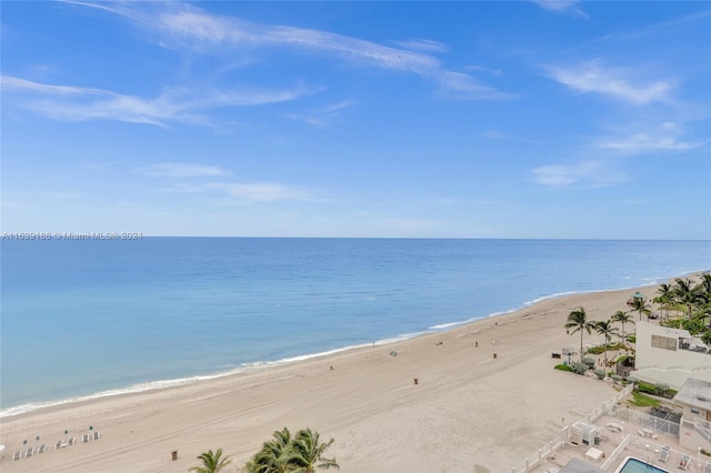 water view with a beach view