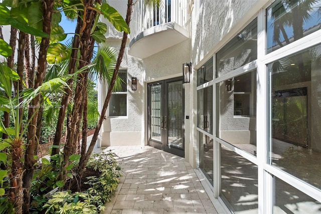 exterior space featuring a patio area and french doors