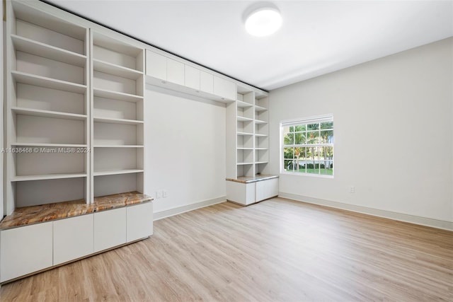 interior space featuring light hardwood / wood-style floors