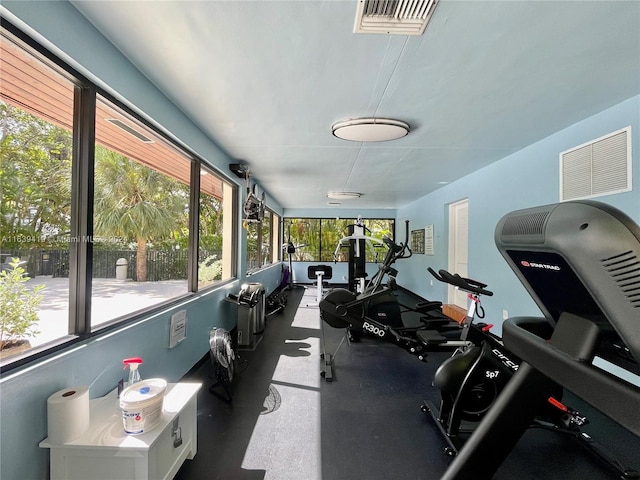 view of exercise room