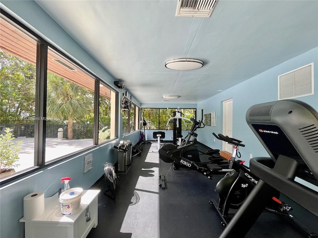 55 Ocean Lane Dr Unit 2030, Key Biscayne, FL 33149 - sunroom / solarium featuring rubber floors