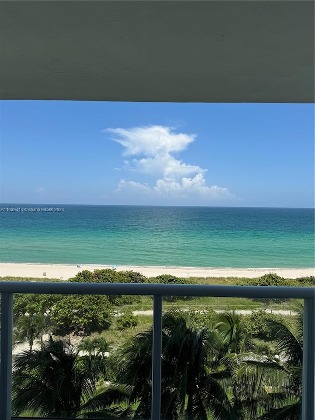 9195 Collins Ave Unit 801, Surfside, FL 33154 - property view of water with a beach view