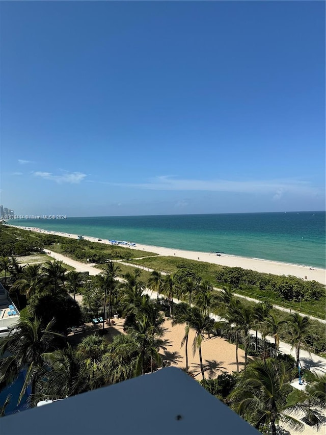 9195 Collins Ave Unit 801, Surfside, FL 33154 - view of water feature featuring a view of the beach
