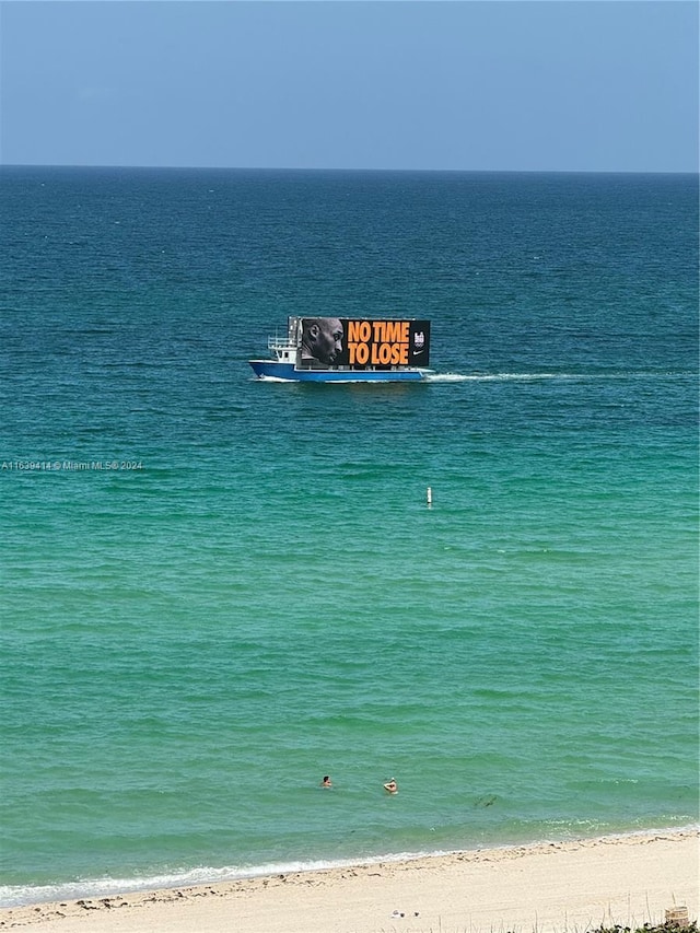 9195 Collins Ave Unit 801, Surfside, FL 33154 - water view with a view of the beach