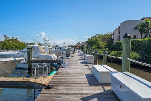 view of dock