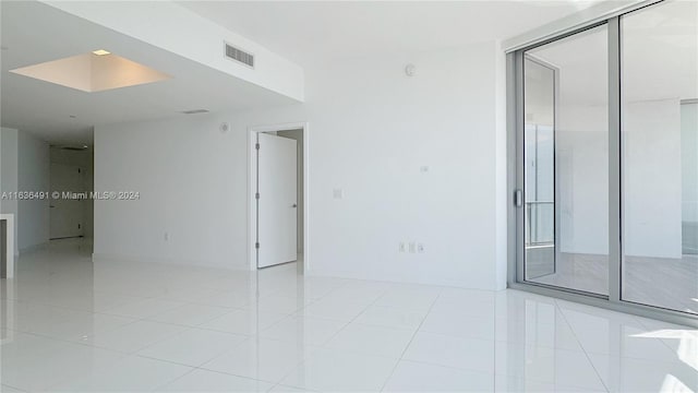 view of tiled empty room