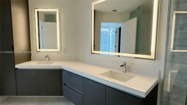 bathroom with vanity