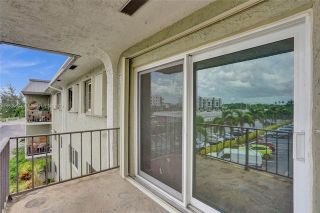 view of balcony