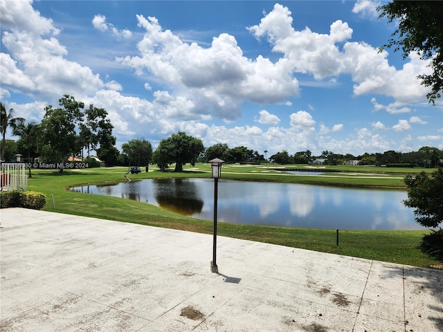 view of water feature