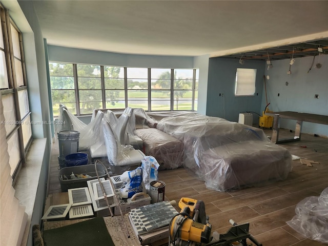 bedroom featuring hardwood / wood-style flooring