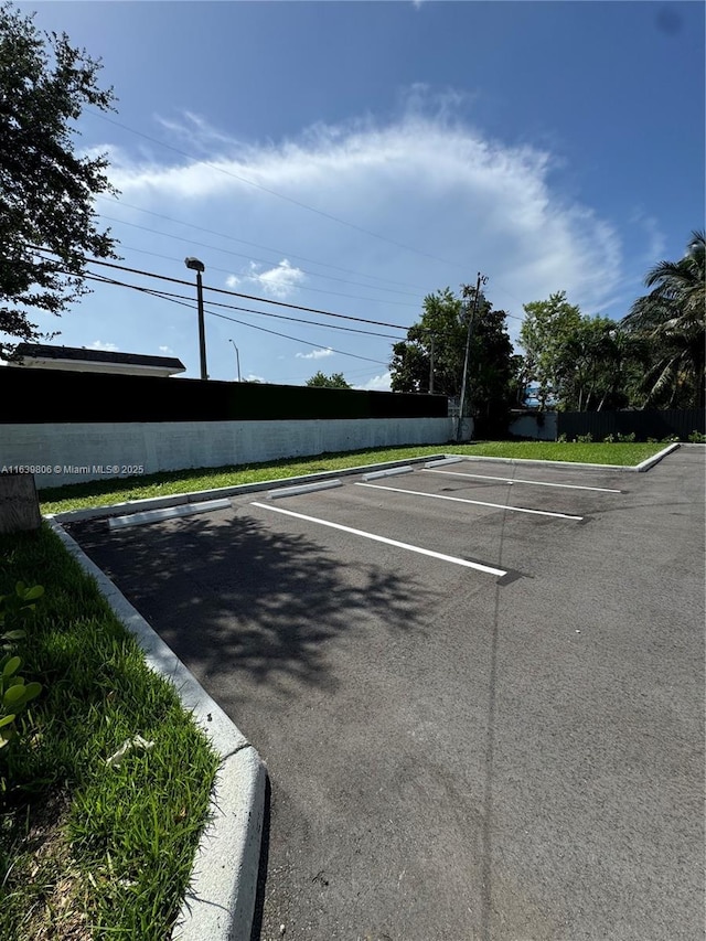 view of parking
