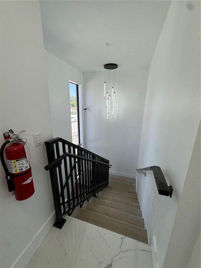 view of stairs