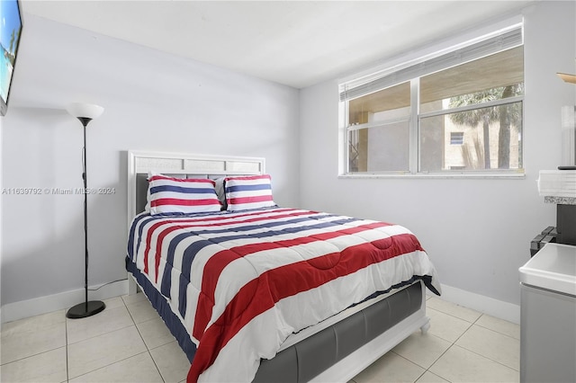 view of tiled bedroom