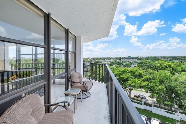 view of balcony