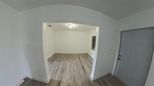 interior space featuring hardwood / wood-style floors