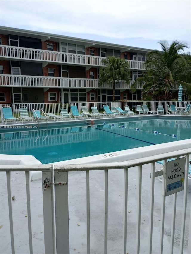 view of pool