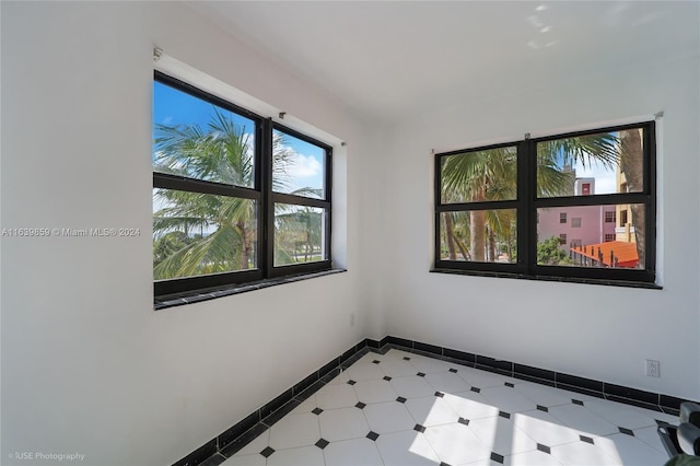 interior space featuring a wealth of natural light