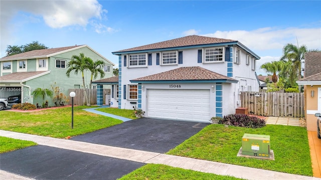 view of front of home with a front yard