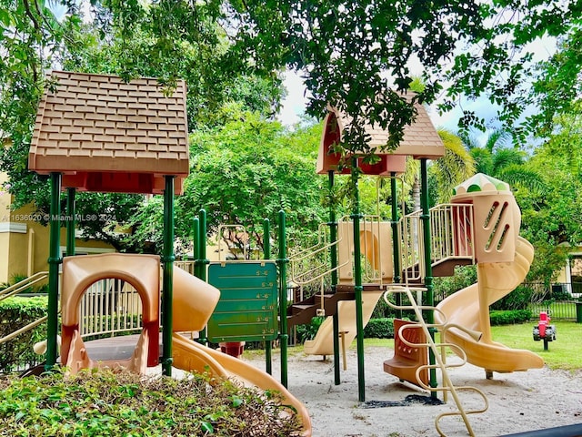 view of jungle gym