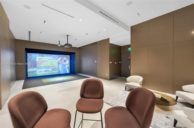 300 Biscayne Blvd Way Unit 2009, Miami, FL 33131 - interior space with golf simulator