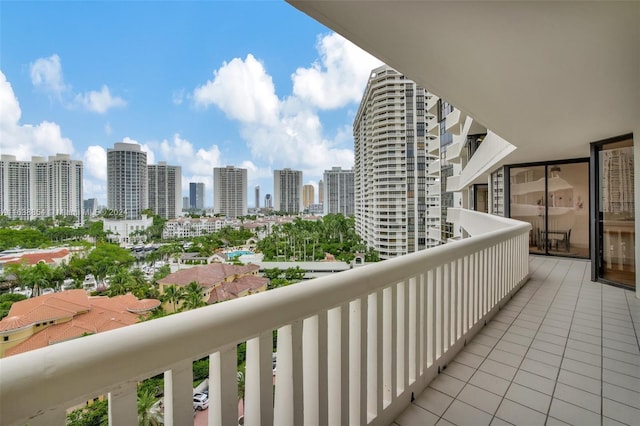 view of balcony