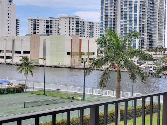 view of water feature