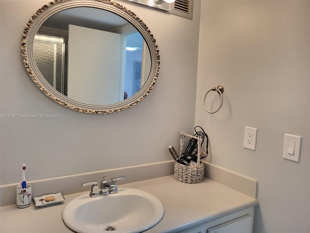 bathroom featuring vanity