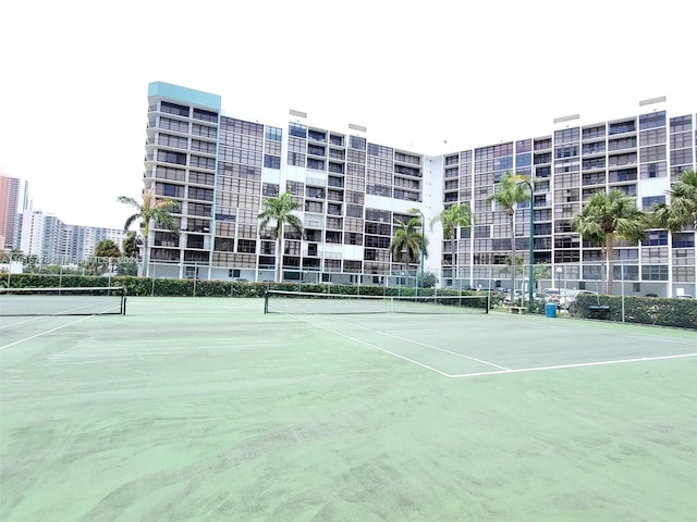 view of tennis court