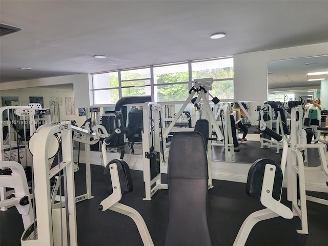 view of exercise room