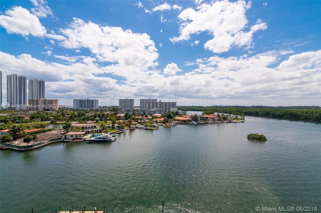 400 Sunny Isles Blvd Unit 1019, Sunny Isles Beach, FL 33160 - water view with nearby urban area